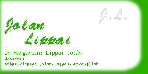 jolan lippai business card